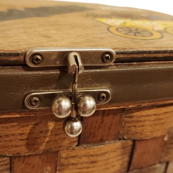 Hand Painted Basket - Picture 5 of 7